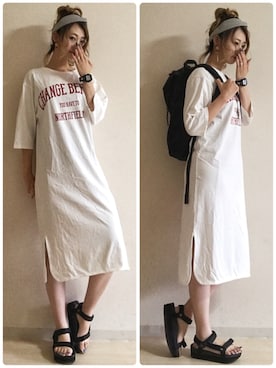 ピザ子@ゆるーく更新さん（レディース・167cm）の夏コーディネート