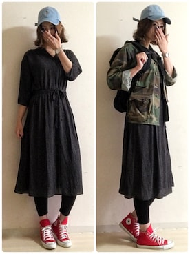 「HEAD GOONIE（ヘッドグーニー）のアイテム」を使った、ピザ子@ゆるーく更新さん（レディース・167cm）の秋コーディネート