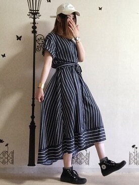 ピザ子@ゆるーく更新さん（レディース・167cm）の夏コーディネート