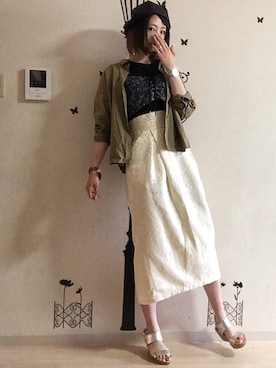 ピザ子@ゆるーく更新さん（レディース・168cm）の夏コーディネート