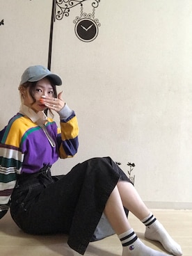 「COLUMBIAKNIT（コロンビアニット）のアイテム」を使った、ピザ子@ゆるーく更新さん（レディース・167cm）の秋コーディネート