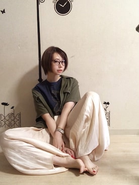 ピザ子@ゆるーく更新さん（レディース・167cm）の夏コーディネート