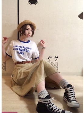 「SCAPA（スキャパ）のアイテム」を使った、ピザ子@ゆるーく更新さん（レディース・167cm）の夏コーディネート