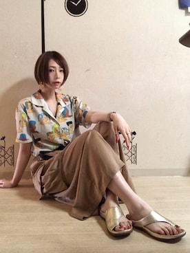 ピザ子@ゆるーく更新さん（レディース・167cm）の夏コーディネート