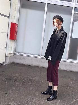 「アイテム（ブーティ）」を使った、ピザ子@ゆるーく更新さん（レディース・167cm・30代）の秋コーディネート