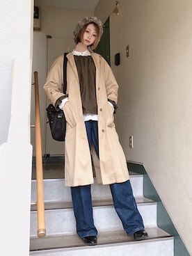 「アイテム（ブーティ）」を使った、ピザ子@ゆるーく更新さん（レディース・167cm・30代）の秋コーディネート