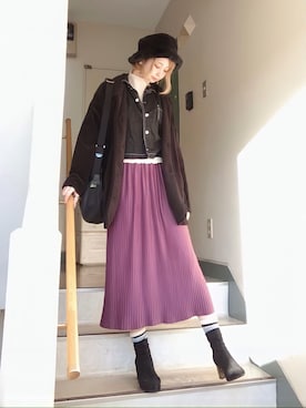 ピザ子@ゆるーく更新さん（レディース・167cm）の冬コーディネート