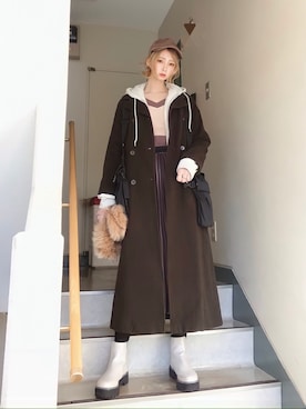 ピザ子@ゆるーく更新さん（レディース・167cm）の冬コーディネート