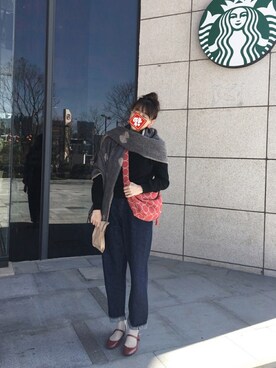 「RUBY AND YOU」｜midoriさん（レディース・168cm）の冬コーディネート