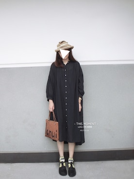 「45R」｜「アイテム（ワンピース/ドレス）」を使った、midoriさん（レディース・168cm）の春コーディネート