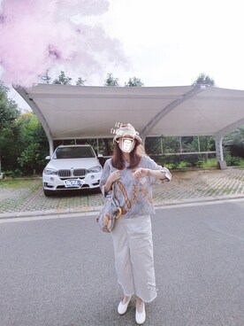 「eiπe （イーペ）のアイテム（トップス）」を使った、midoriさん（レディース・168cm）の夏コーディネート