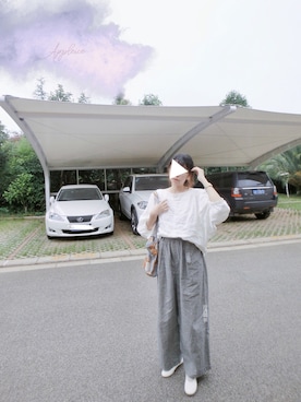 「eiπe （イーペ）のアイテム（バッグ）」を使った、midoriさん（レディース・168cm）の夏コーディネート