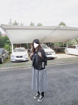 「merry jenny（メリージェニー）のアイテム（ジャージ）」を使った、midoriさん（レディース・168cm）の夏コーディネート