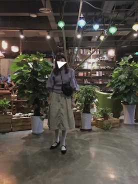 「THEATRE PRODUCTS（シアタープロダクツ）のアイテム（ニット/セーター）」を使った、midoriさん（レディース・168cm）の秋コーディネート