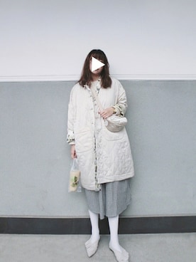 「I am I in fact...（アイアムアイインファクト）のアイテム（その他アウター）」を使った、midoriさん（レディース・168cm）の春コーディネート