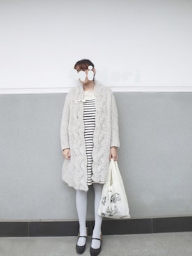 「Supreme.La.La.（シュープリームララ）のアイテム（ヘアアクセサリー）」を使った、midoriさん（レディース・168cm）の秋コーディネート