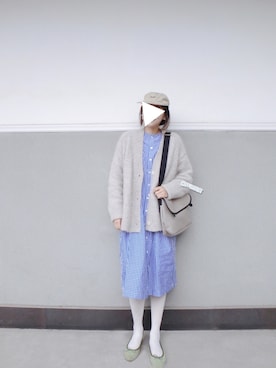 「yuni」｜「アイテム（シャツワンピース）」を使った、midoriさん（レディース・168cm）の春コーディネート