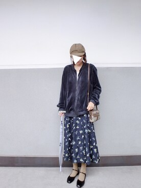「IENA」｜「アイテム（帽子）」を使った、midoriさん（レディース・168cm）の春コーディネート