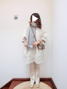 「FRAMeWORK（フレームワーク）のアイテム（レッグウェア）」を使った、midoriさん（レディース・168cm）の秋コーディネート