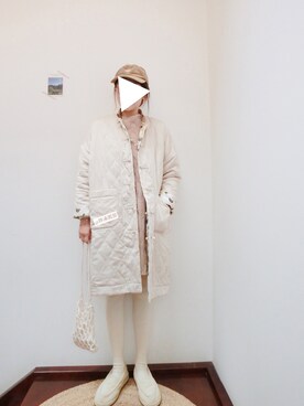 「I am I in fact...（アイアムアイインファクト）のアイテム（その他アウター）」を使った、midoriさん（レディース・168cm）の春コーディネート