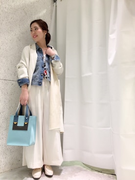 「white」｜doudou_ebiさん（レディース・165cm）の冬コーディネート
