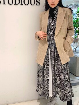 「TOGA PULLA（トーガ　プルラ）のアイテム（ワンピース/ドレス）」を使った、tamagodepatoさん（レディース・163cm）の春コーディネート