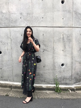 「CLANE（クラネ）のアイテム（ワンピース/ドレス）」を使った、tamagodepatoさん（レディース・163cm）の春コーディネート