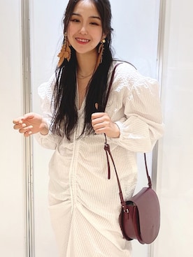 「アイテム（イヤリング）」を使った、tamagodepatoさん（レディース・163cm・20代）の夏コーディネート