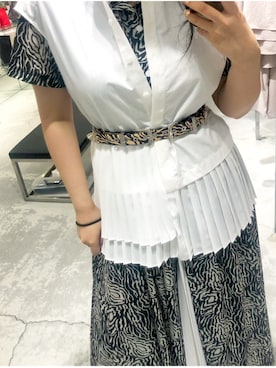 「TOGA PULLA（トーガ　プルラ）のアイテム（ワンピース/ドレス）」を使った、tamagodepatoさん（レディース・163cm）の夏コーディネート