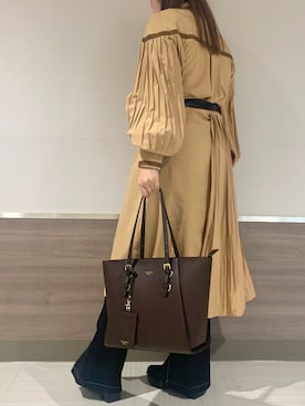 「& chouette（アンドシュエット）のアイテム（トートバッグ）」を使った、&chouette（アンドシュエット）さん（レディース・160cm）の春コーディネート