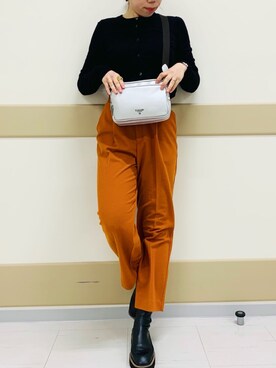 「& chouette（アンドシュエット）のアイテム（ショルダーバッグ）」を使った、&chouette（アンドシュエット）さん（レディース・161cm）の春コーディネート