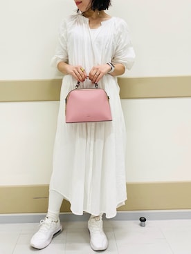 「& chouette（アンドシュエット）のアイテム（ハンドバッグ）」を使った、&chouette（アンドシュエット）さん（レディース・157cm）の春コーディネート