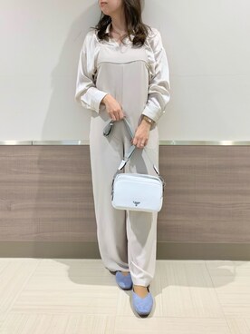 「& chouette（アンドシュエット）のアイテム（ショルダーバッグ）」を使った、&chouette（アンドシュエット）さん（レディース・155cm）の春コーディネート
