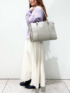 「& chouette（アンドシュエット）のアイテム（トートバッグ）」を使った、&chouette（アンドシュエット）さん（レディース・152cm）の春コーディネート