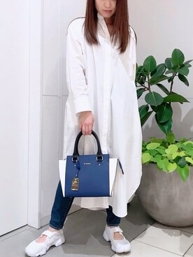 「& chouette（アンドシュエット）のアイテム（ハンドバッグ）」を使った、&chouette（アンドシュエット）さん（レディース・158cm）の春コーディネート