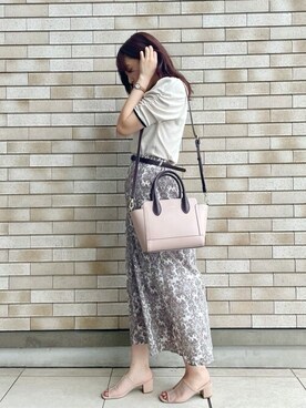 「& chouette（アンドシュエット）のアイテム（ハンドバッグ）」を使った、&chouette（アンドシュエット）さん（レディース・160cm）の夏コーディネート