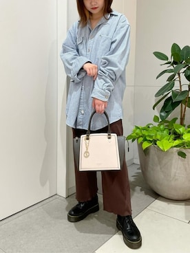 「& chouette（アンドシュエット）のアイテム（ハンドバッグ）」を使った、&chouette（アンドシュエット）さん（レディース・154cm）の秋コーディネート