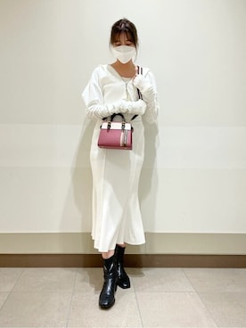 「& chouette（アンドシュエット）のアイテム（ハンドバッグ）」を使った、&chouette（アンドシュエット）さん（レディース・154cm）の秋コーディネート