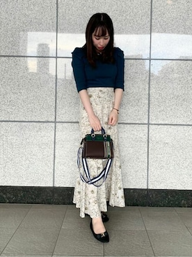 「& chouette（アンドシュエット）のアイテム（ショルダーバッグ）」を使った、&chouette（アンドシュエット）さん（レディース・156cm）の秋コーディネート