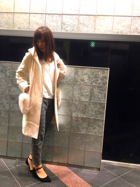 「BSTR」｜「アイテム（その他アウター）」を使った、sakiko♡さん（レディース・160cm）の冬コーディネート