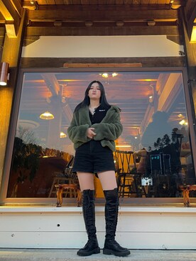 「shortpants」｜ハニーさん（レディース・165cm）の冬コーディネート