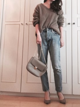 haushinkaさん（レディース・157cm）の冬コーディネート