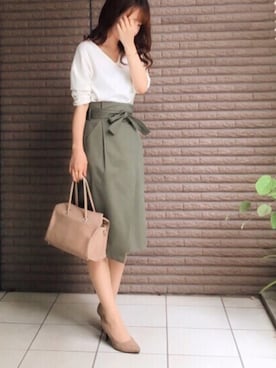 「Chez toi（シェトワ）のアイテム」を使った、haushinkaさん（レディース・157cm）の夏コーディネート