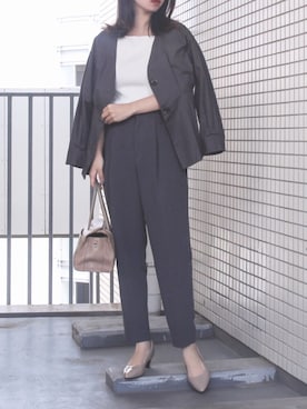 「Simplicite（サンプリシテ）のアイテム」を使った、haushinkaさん（レディース・157cm）の春コーディネート