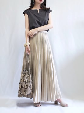 「Rouge vif（ルージュヴィフ）のアイテム」を使った、haushinkaさん（レディース・157cm）の夏コーディネート