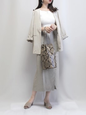 「SLOBE IENA（スローブイエナ）のアイテム（アクセサリー）」を使った、haushinkaさん（レディース・157cm）の夏コーディネート