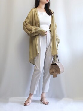 「MKT（エムケーティー）のアイテム（サンダル）」を使った、haushinkaさん（レディース・157cm）の夏コーディネート