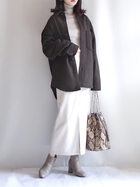 「Juze（ジュゼ）のアイテム」を使った、haushinkaさん（レディース・157cm）の秋コーディネート