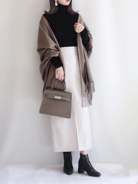 「MILOS（ミロス）のアイテム」を使った、haushinkaさん（レディース・157cm）の冬コーディネート