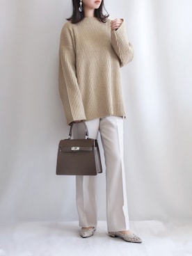 「MILOS（ミロス）のアイテム」を使った、haushinkaさん（レディース・157cm）の秋コーディネート